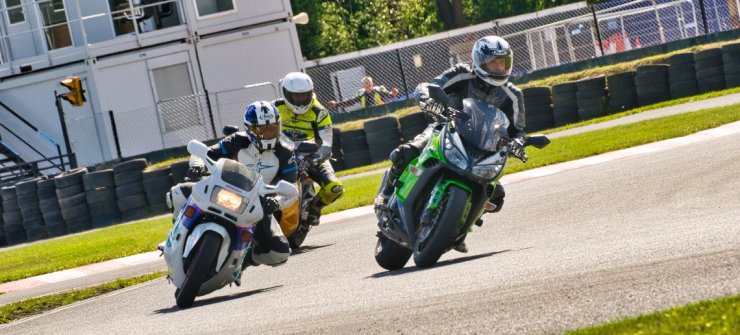Motorbikes on circuit at Wigan